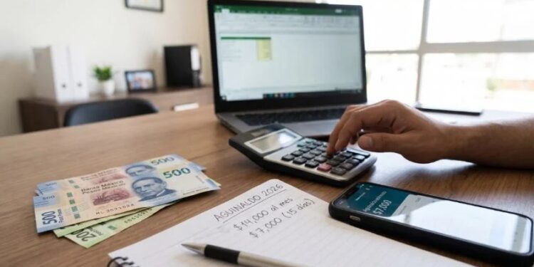 ¿Cuánto me toca de aguinaldo si gano 14 mil pesos al mes en México en 2026?