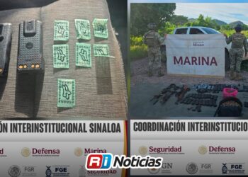La Secretaría de Marina detiene a presuntos infractores de la ley y asegura vehículos, armamento y sustancias ilícitas en Sinaloa