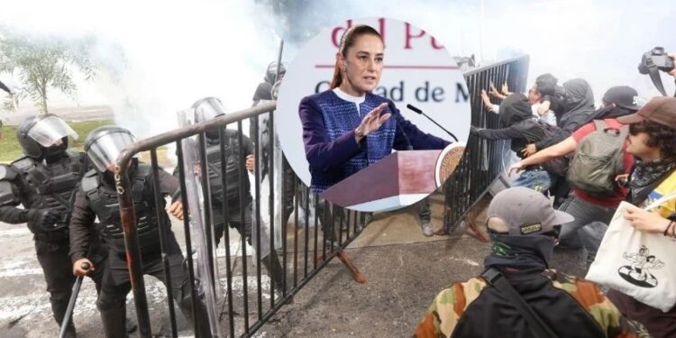 Sheinbaum pide investigar presunta represión policial durante protesta en Jalisco