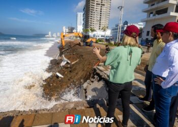 Priorizarán rehabilitación del Malecón de Mazatlán tras daños por alto oleaje