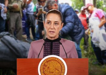 Sheinbaum condena decapitación de estatua de Felipe Calderón