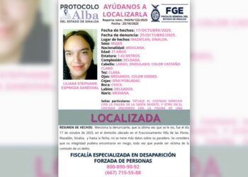 Localizan con vida a joven reportada como desaparecida en Mazatlán