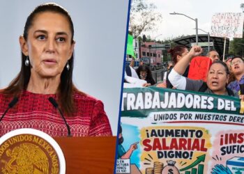 Sheinbaum descarta crisis en el sistema de salud y reconoce rezagos ante protesta de trabajadores del IMSS