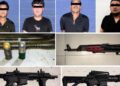 Detiene a cuatro civiles con arsenal y presunto fentanilo en Culiacán