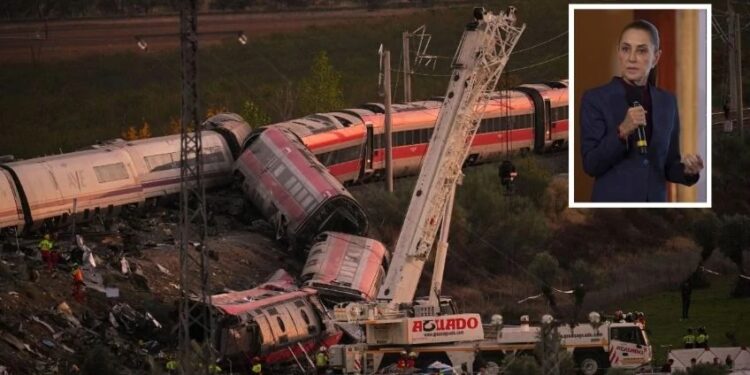 Buscan a mexicano desaparecido tras choque de trenes en España; siete fueron dados de alta