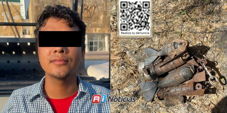 Marina detiene a dos personas con droga y destruye ocho explosivos en Sinaloa