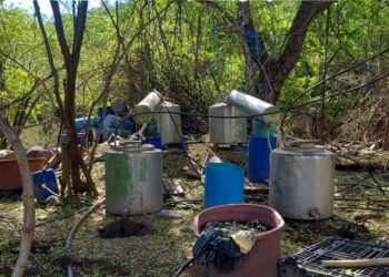 Localizan e inhabilitan laboratorio clandestino en Elota; aseguran precursores químicos