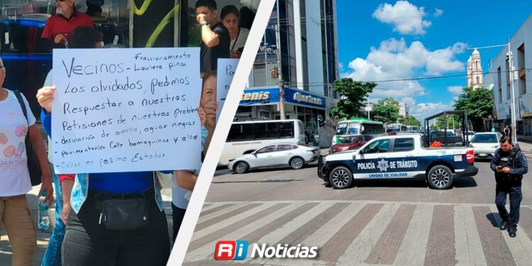 Tianguistas exigen apoyos pendientes y cierran avenida Obregón
