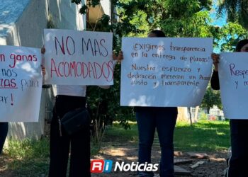 Maestros exigen transparencia en la asignación de plazas en Sinaloa