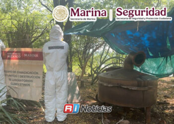 Localizan y neutralizan laboratorio clandestino en Sanalona, Culiacán