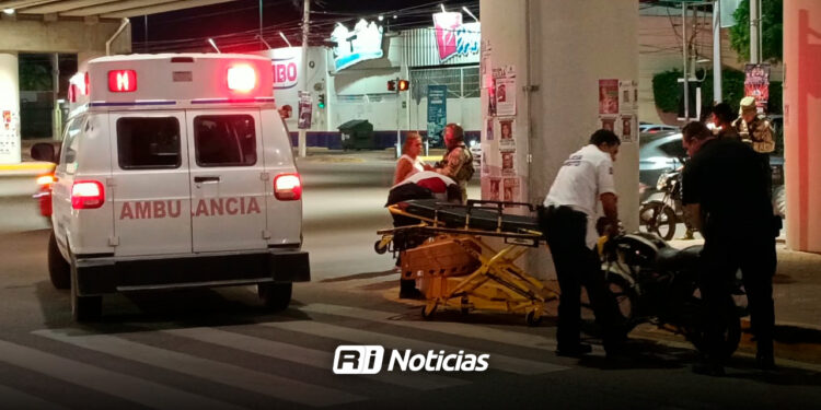 Motociclista queda grave tras ser arrollado por automóvil que huyó en Mazatlán