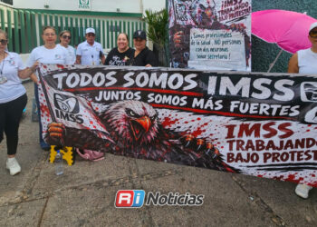 Trabajadores del IMSS se suman a protesta nacional por falta de medicamentos e insumos