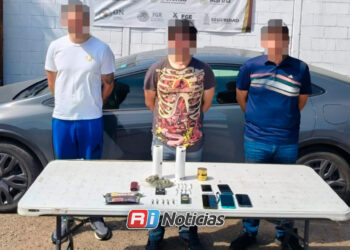 Detienen a tres hombres con presunta marihuana en la colonia Centro de Culiacán