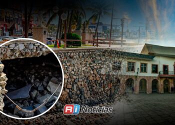 Recurso municipal financiará reparación de socavón junto a la Mujer Mazatleca en Mazatlán