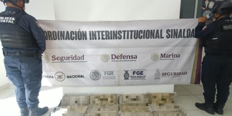Grupo Interinstitucional aseguró más de 20 kilogramos de presunta marihuana en Culiacán