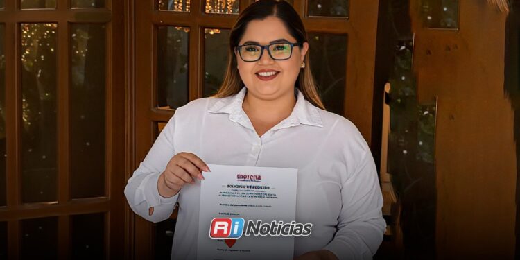 Fabiola Torres se registra para buscar la Coordinación Municipal de Morena en Mazatlán