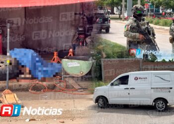 Asesinan a balazos a un hombre al interior de una llantera en Mazatlán