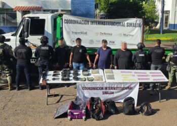 Cuatro civiles armados fueron detenidos por el Grupo Interinstitucional, en Culiacán