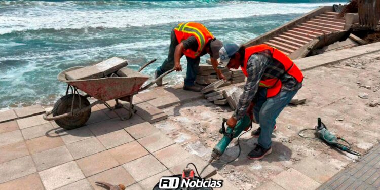 Contención y estudios estructurales frenan la reparación del malecón de Mazatlán; se invertirán 40 MDP