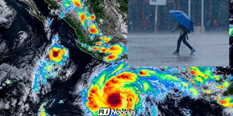Frente frío 2 y huracán Trudy provocarán lluvias torrenciales y vientos de hasta 120 km/h en México