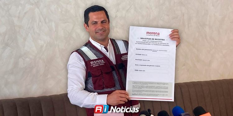 Carlos Escobar confirma registro en proceso interno de Morena por la coordinación en Mazatlán