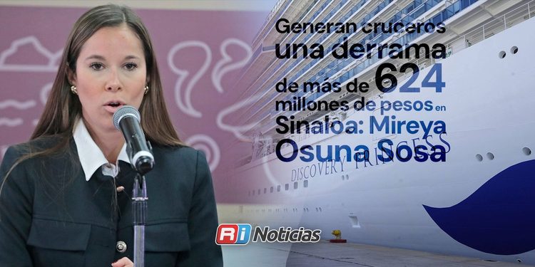 Cruceros generan una derrama de más de 624 millones de pesos en Sinaloa: Mireya Sosa Osuna