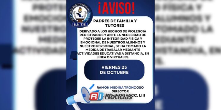 Por ataque a camión con estudiantes, Secundaria SNTE 53 de Escuinapa suspende clases presenciales