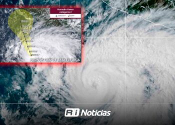 Huracán Vance sigue en categoría 2 con vientos de 175 km/h; prevén lluvias muy fuertes en nueve estados