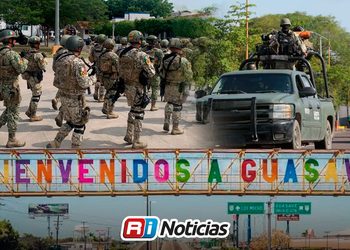 Fuerzas armadas recorren poblados de Guasave en operativo especial