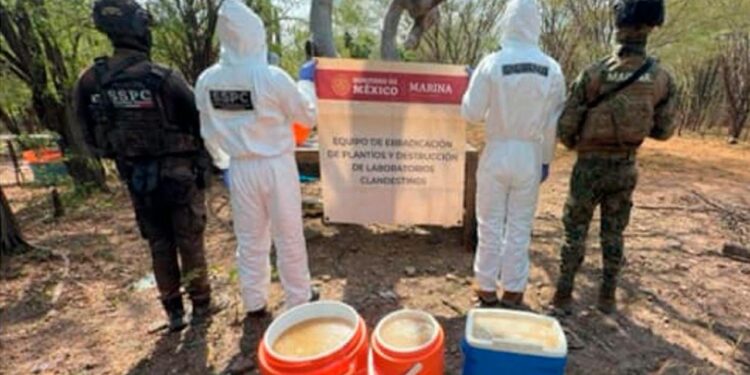 Desmantelan laboratorio de droga sintética en Culiacán; aseguran químicos por 136.8 mdp