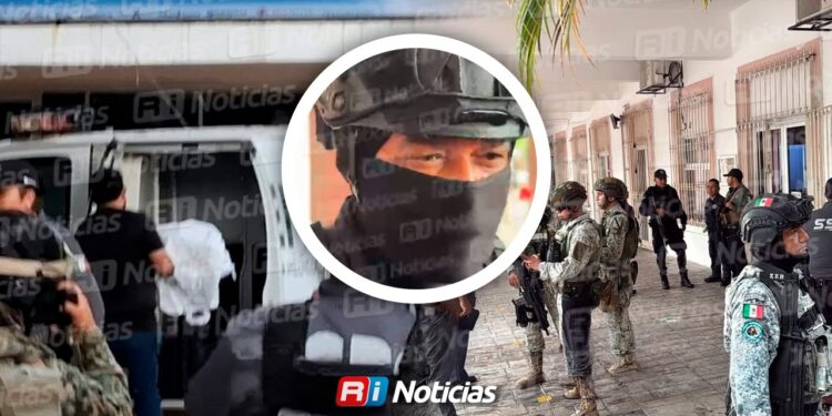 Dos encapuchados dejan hielera con restos humanos en el Palacio Municipal de Mazatlán