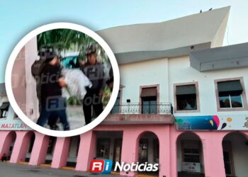 Gobierno de Mazatlán reportó la presencia de un “objeto extraño” en los portales del Palacio Municipal