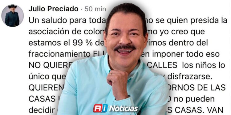 Julio Preciado dice sí a repartir dulces en Halloween; Tendrá para 2 mil niños pese a oposición de colonos
