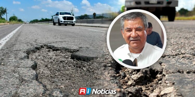 Baches en carreteras de Sinaloa se mantienen bajo mantenimiento ante la temporada de lluvias