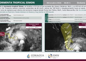 Mazatlán mantiene atención ante evolución del huracán Simón