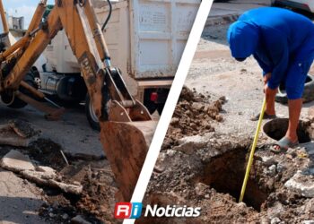 Hundimiento en Infonavit Jabalíes obliga a reparar tubería de drenaje de 40 años