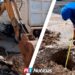 Hundimiento en Infonavit Jabalíes obliga a reparar tubería de drenaje de 40 años