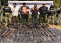 Detienen a seis personas en operativos en Concordia y Mazatlán; aseguran 11 granadas artesanales