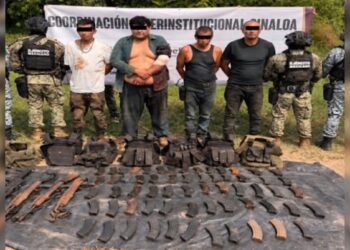 Detienen a seis personas en operativos en Concordia y Mazatlán; aseguran 11 granadas artesanales