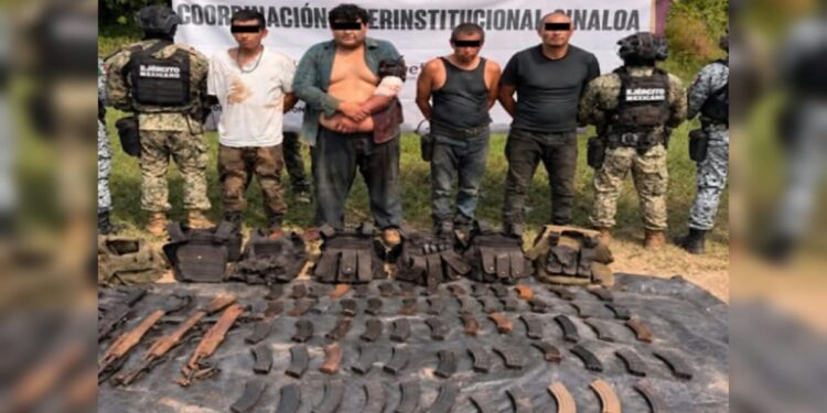Detienen a seis personas en operativos en Concordia y Mazatlán; aseguran 11 granadas artesanales