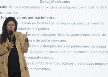 Nacionalidad Única aplica hasta 2028, explica Luisa María Alcalde