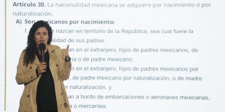 Nacionalidad Única aplica hasta 2028, explica Luisa María Alcalde