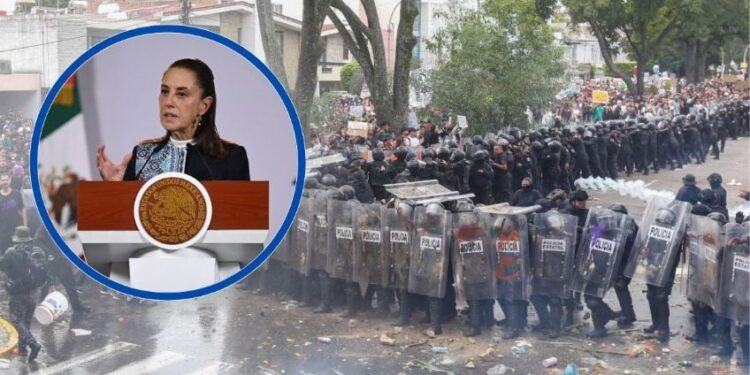 CNDH investiga abusos en manifestación de Jalisco ante exigencias por agua limpia y tras la solicitud de Sheinbaum