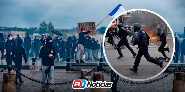 Detienen a casi mil personas durante protestas en Francia