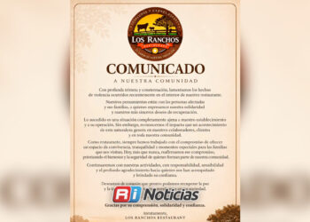 Los Ranchos Restaurant lamenta hechos violentos ocurridos en sus instalaciones y anuncia que continuará operando